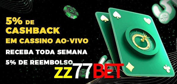 Promoções do cassino ao Vivo zz77bet